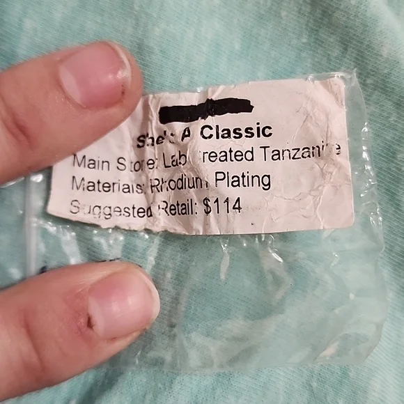 She's A Classic Lab Created Tanzanie Rhodium Plating Size 7 - Picture 8 of 8